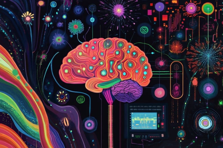 Neuroscience brain frequency visualization for genius brain signal audio